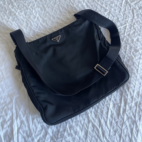 Prada Bags Prada Nylon Crossbody Large Messenger Bag W Zippers